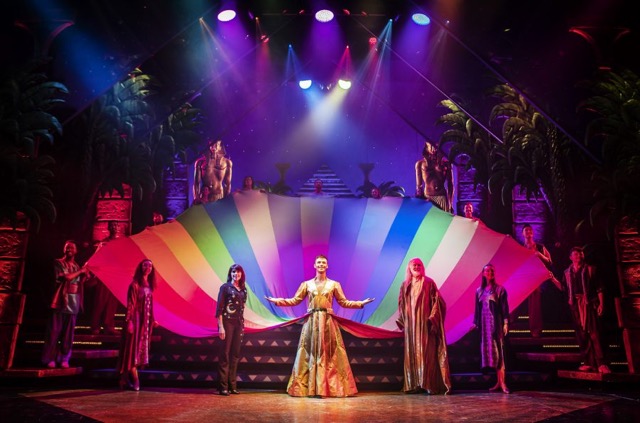 Joseph and Technicolour dream coat - actors on stage during performance
